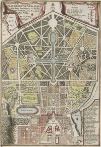 Plan général de Versailles: son parc, son louvre, ses jardins, ses fontaines, ses bosquets et sa ville