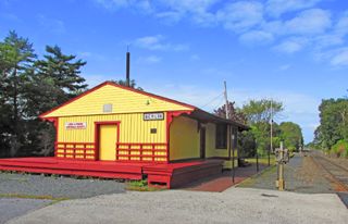 2013: Long-a-Coming depot, current home of the Long-a-Coming Historical Society.