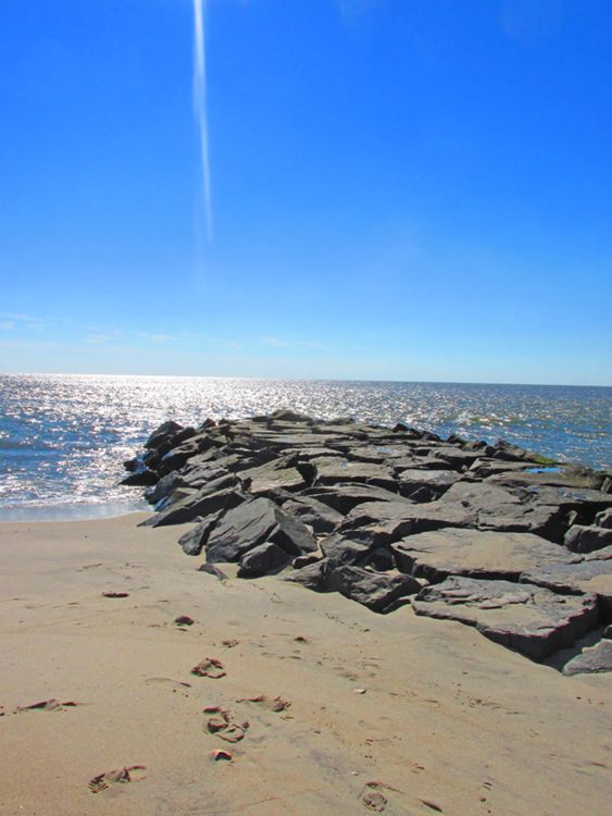 2013: Rock jetty at the southernmost point of New Jersey
